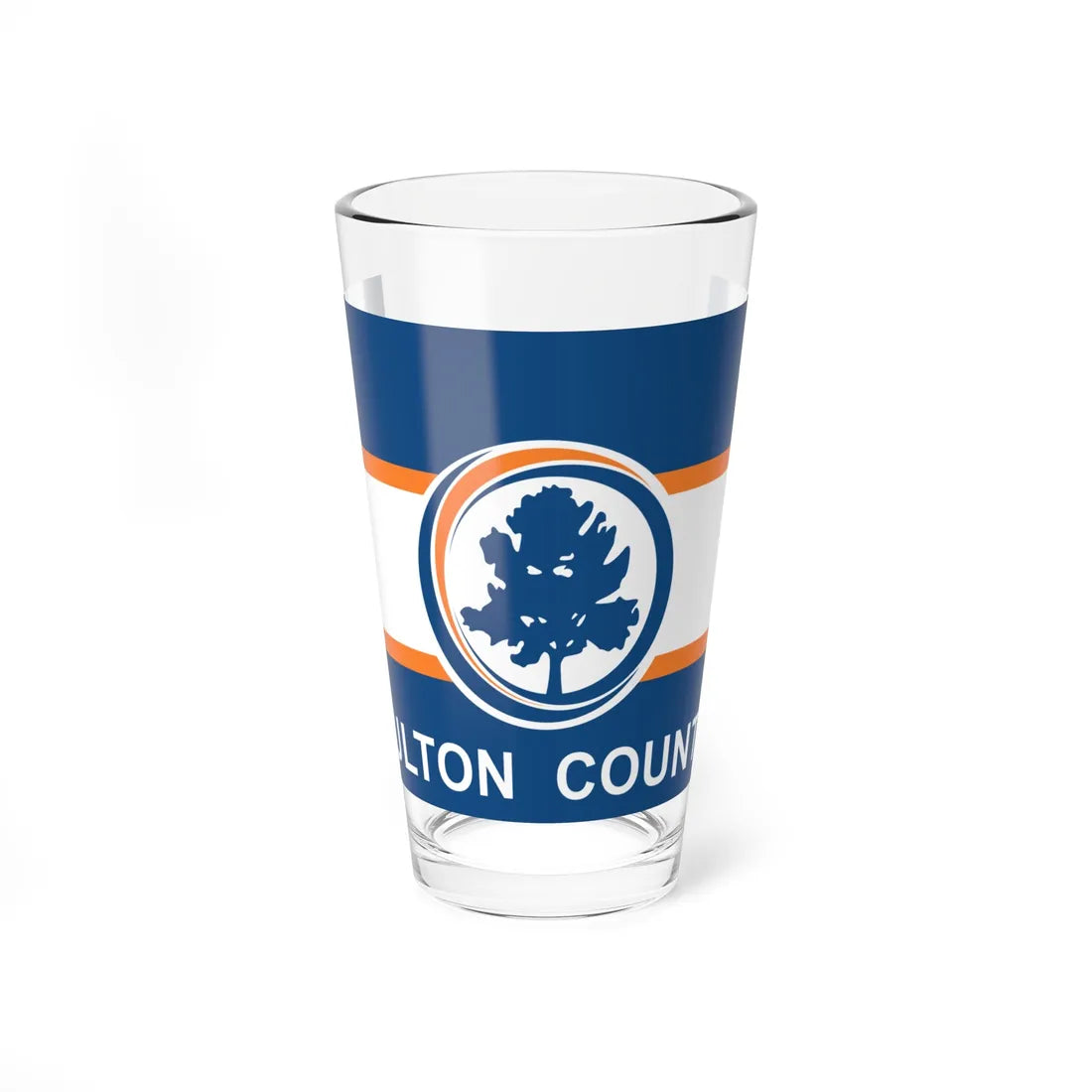Flag of Fulton County Georgia (Georgia) Pint Glass 16oz 16oz - Go Mug Yourself