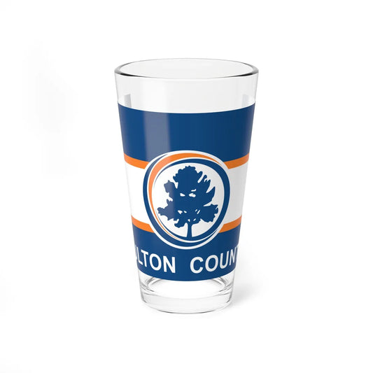 Flag of Fulton County Georgia (Georgia) Pint Glass 16oz 16oz - Go Mug Yourself
