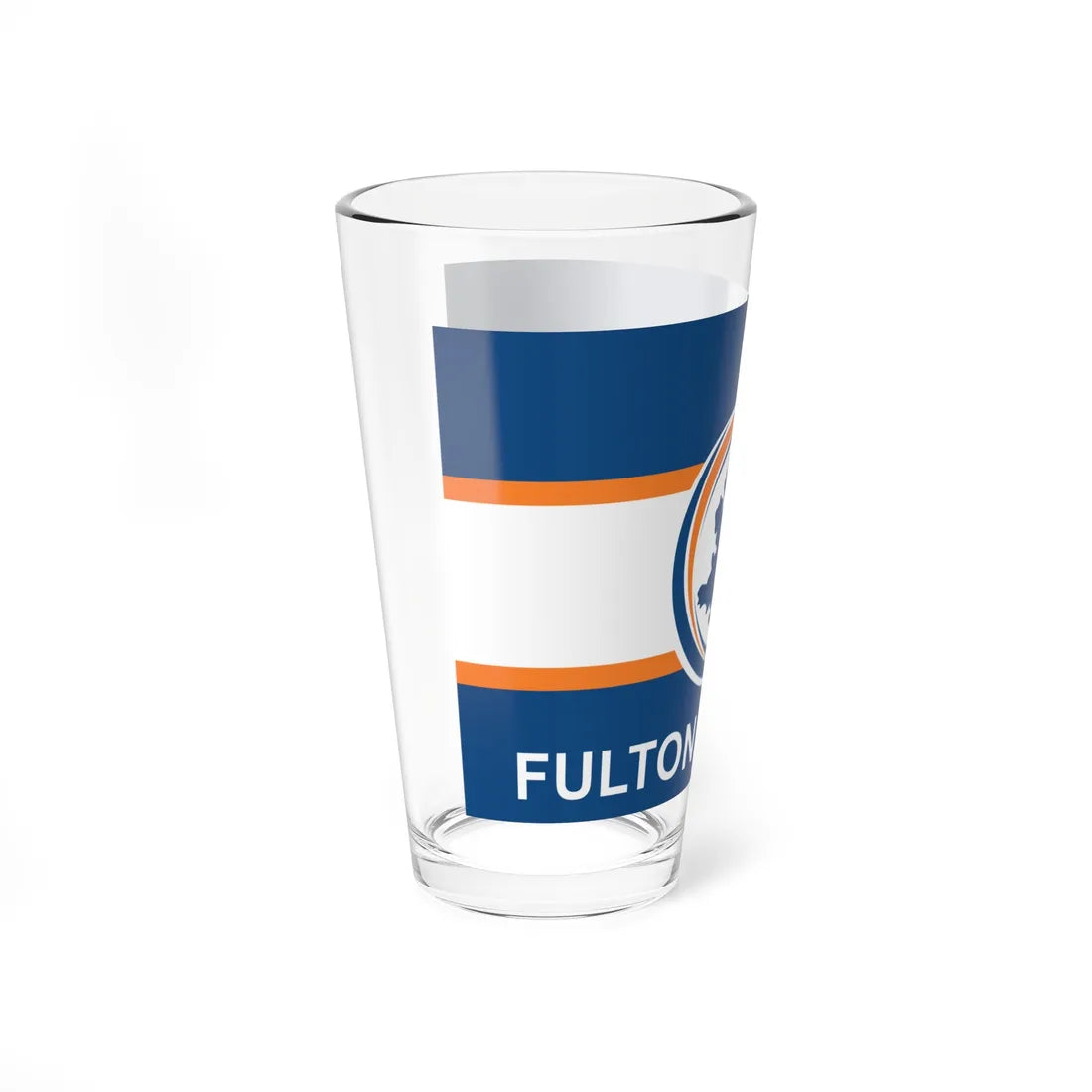 Flag of Fulton County Georgia (Georgia) Pint Glass 16oz - Go Mug Yourself