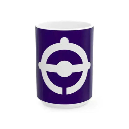 Flag of Funabashi Chiba (Japan) White Coffee Mug 15oz - Go Mug Yourself