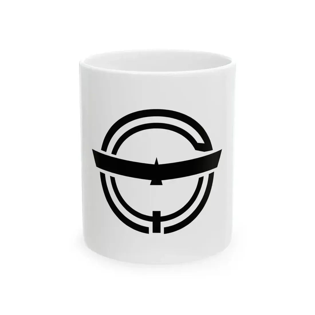 Flag of Funao Okayama 1968-2005 (Japan) White Coffee Mug 11oz - Go Mug Yourself