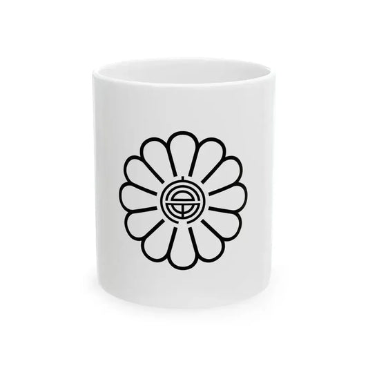 Flag of Furano Town Hokkaido 1932-1966 (Japan) White Coffee Mug 11oz - Go Mug Yourself