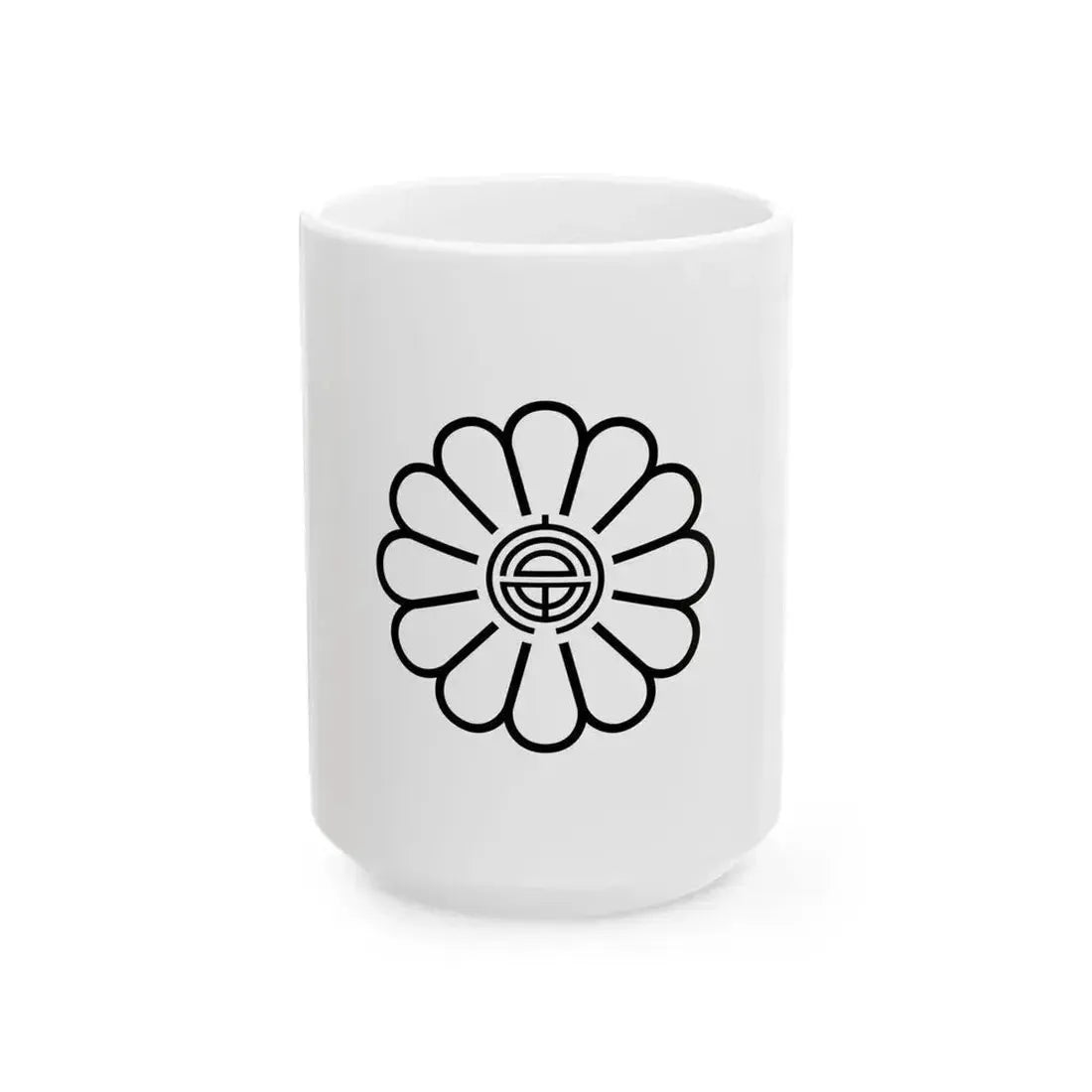 Flag of Furano Town Hokkaido 1932-1966 (Japan) White Coffee Mug 15oz - Go Mug Yourself