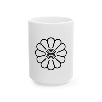 Flag of Furano Town Hokkaido 1932-1966 (Japan) White Coffee Mug 15oz - Go Mug Yourself