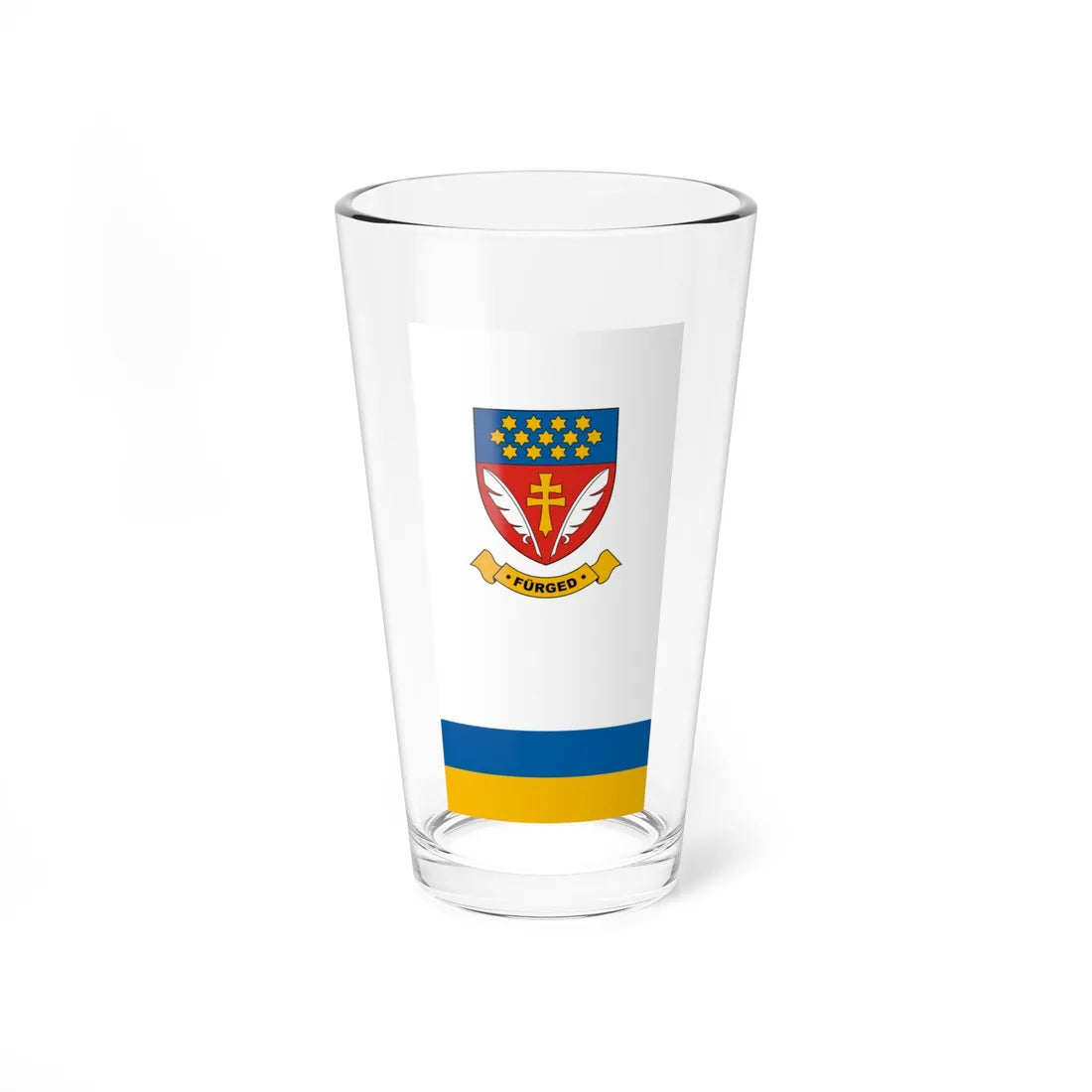 Flag of Furged vertical (Hungary) Pint Glass 16oz 16oz - Go Mug Yourself