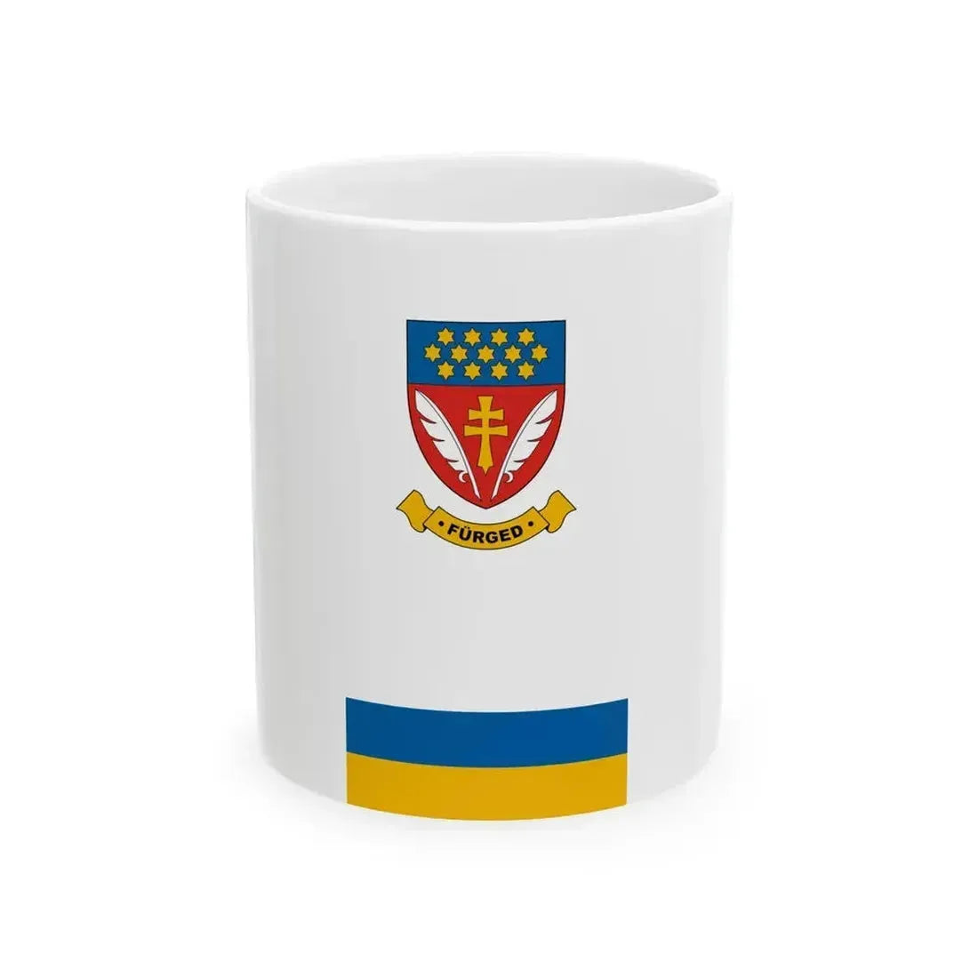 Flag of Furged vertical (Hungary) White Coffee Mug 11oz - Go Mug Yourself