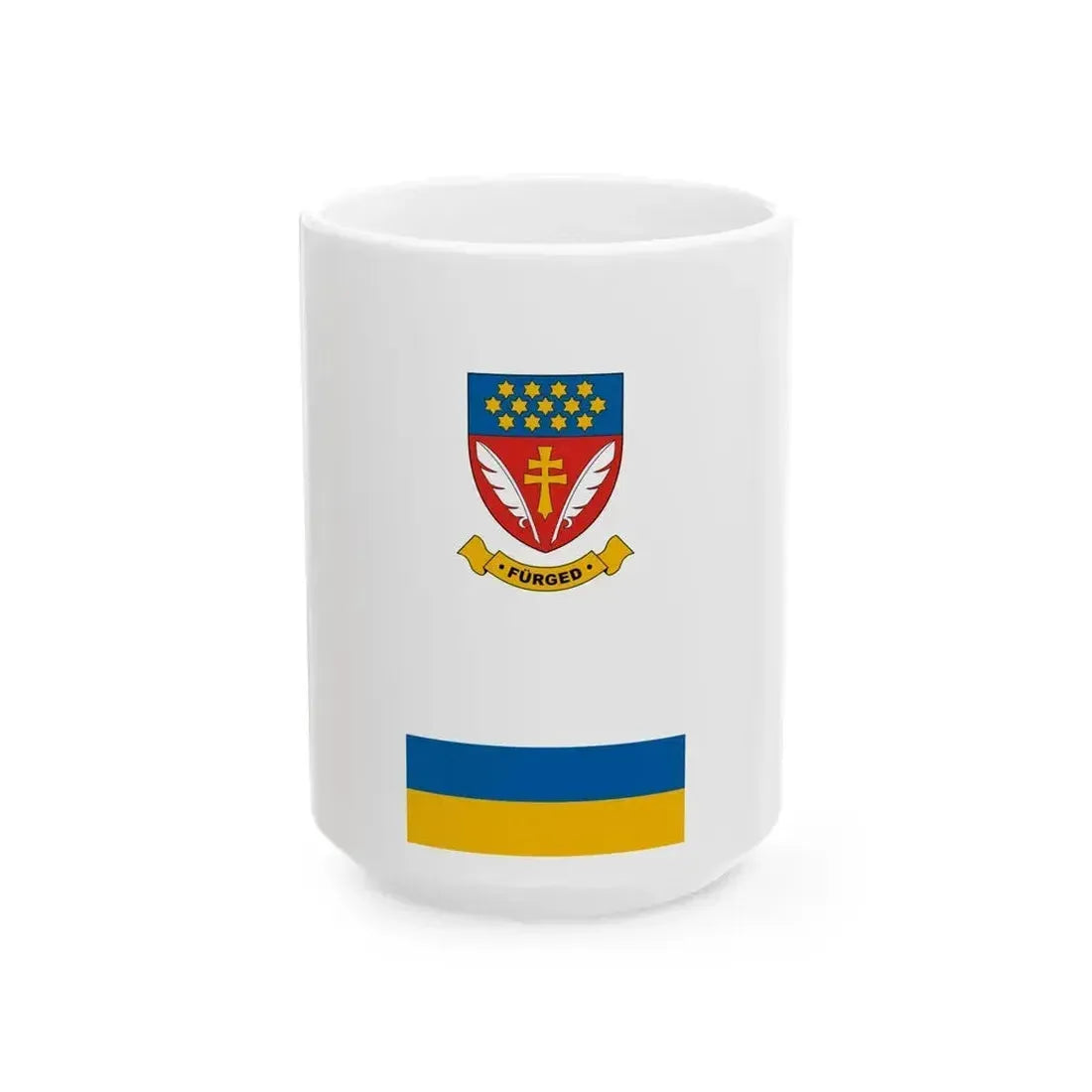 Flag of Furged vertical (Hungary) White Coffee Mug 15oz - Go Mug Yourself