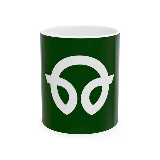 Flag of Futaba Fukushima (Japan) White Coffee Mug 11oz - Go Mug Yourself