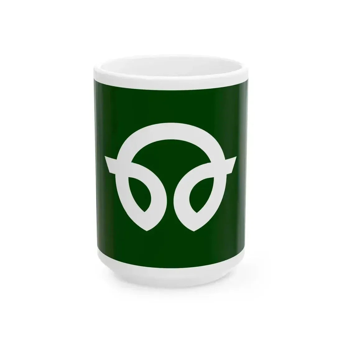 Flag of Futaba Fukushima (Japan) White Coffee Mug 15oz - Go Mug Yourself