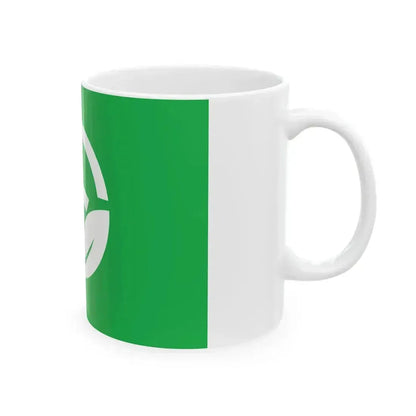 Flag of Futaba Yamanashi 1955-2004 (Japan) White Coffee Mug - Go Mug Yourself