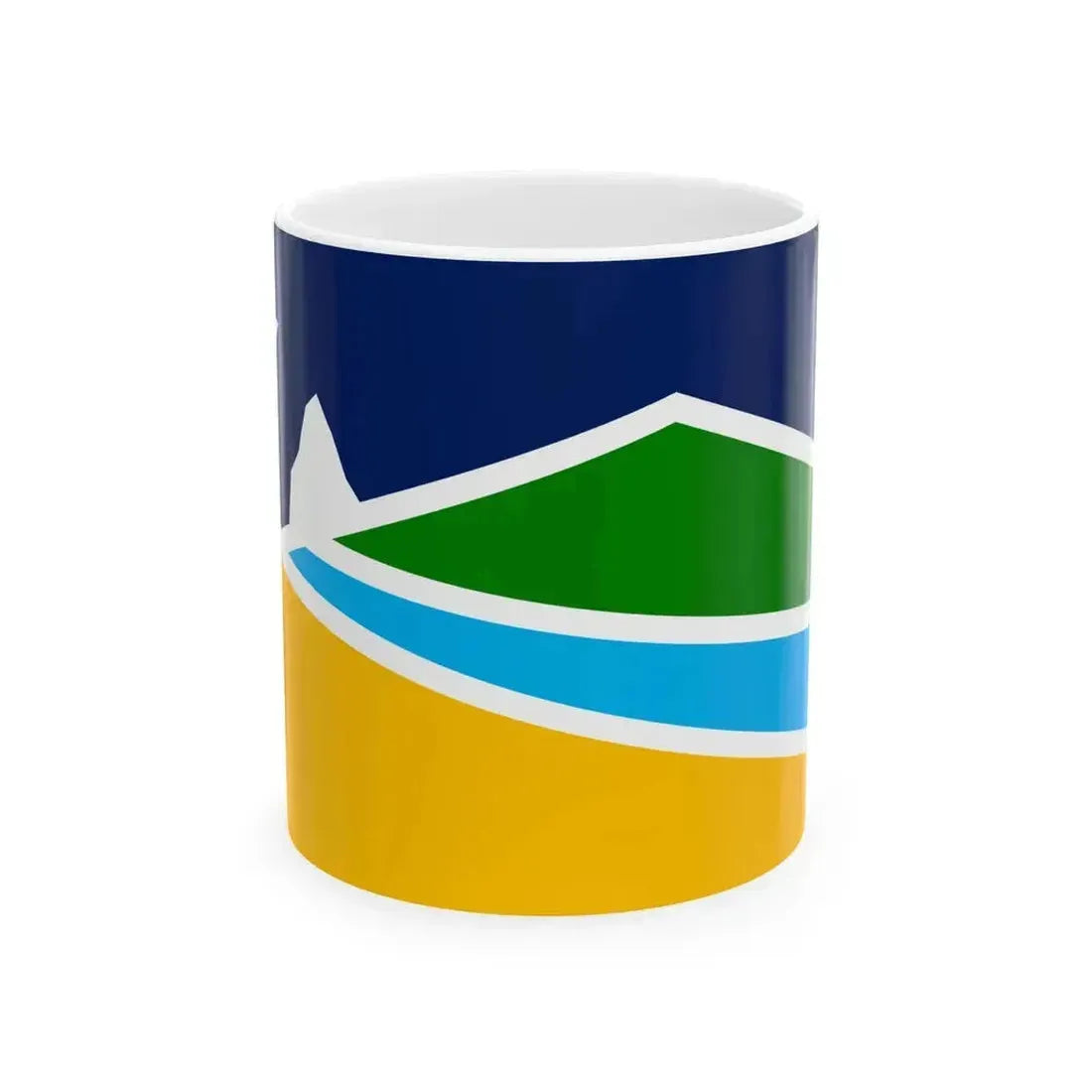 Flag of Futaleufu Chile (Chile) White Coffee Mug 11oz - Go Mug Yourself