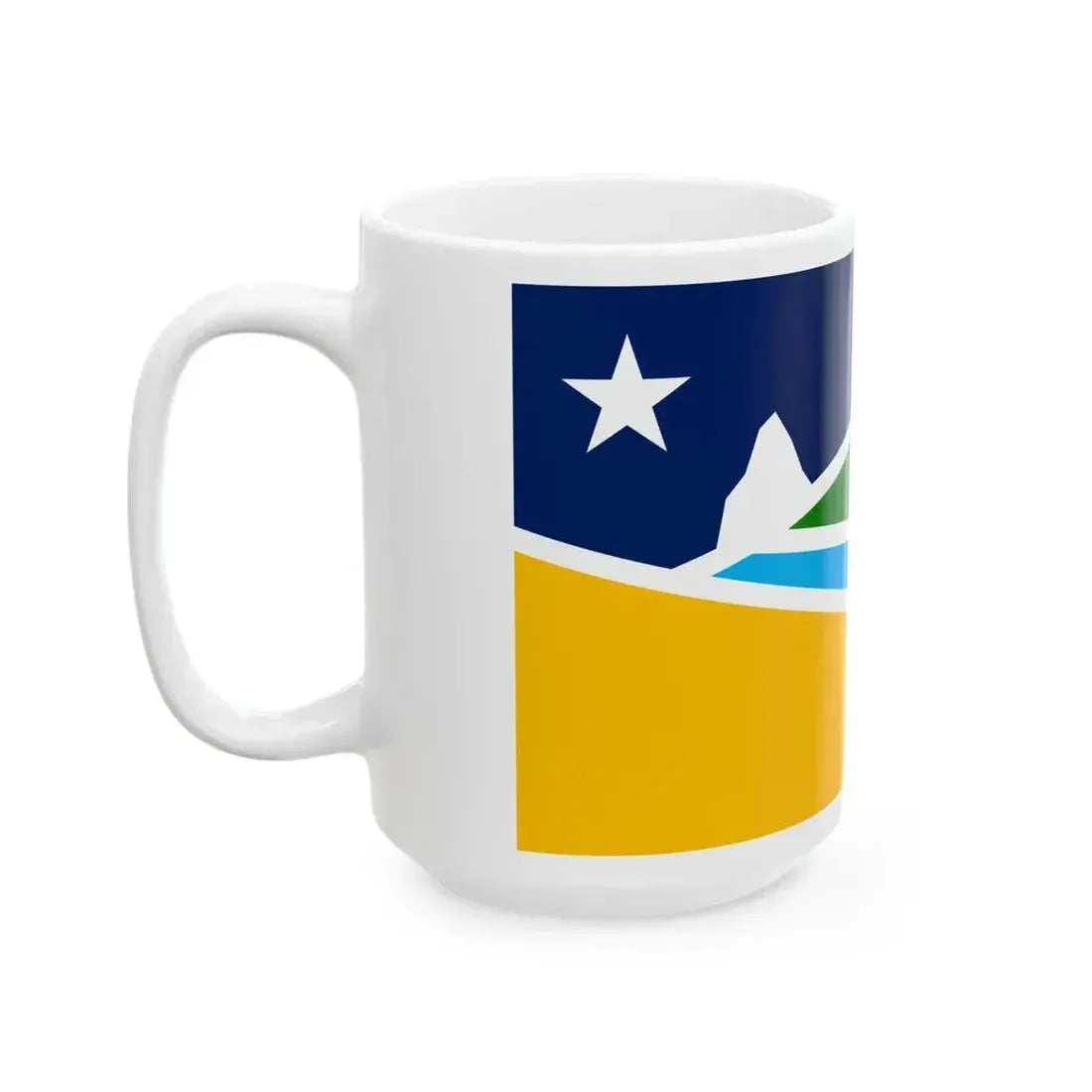Flag of Futaleufu Chile (Chile) White Coffee Mug - Go Mug Yourself