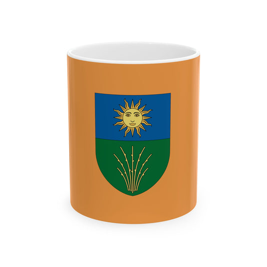 Flag of Fuzesabony (Hungary) White Coffee Mug-11oz-Go Mug Yourself