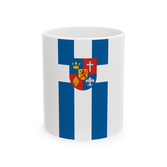 Flag of Fuzvolgy (Hungary) White Coffee Mug-11oz-Go Mug Yourself