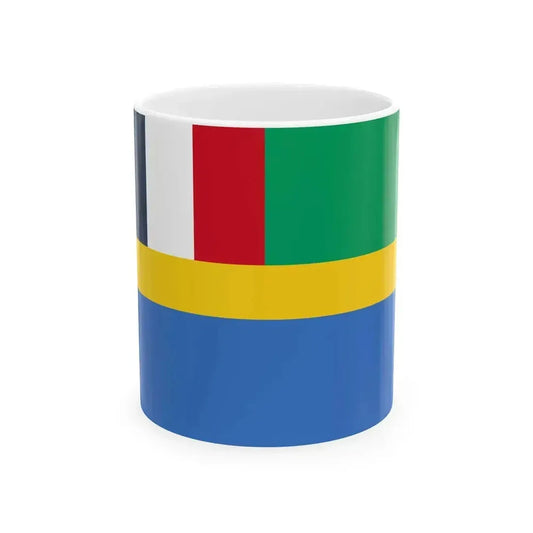 Flag of Gabon 1959-1960 (Gabon) White Coffee Mug 11oz - Go Mug Yourself