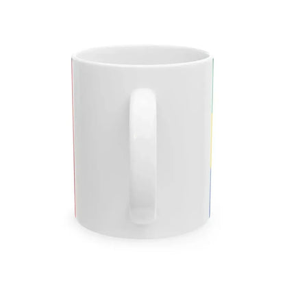 Flag of Gabon and France (France) White Coffee Mug - Go Mug Yourself