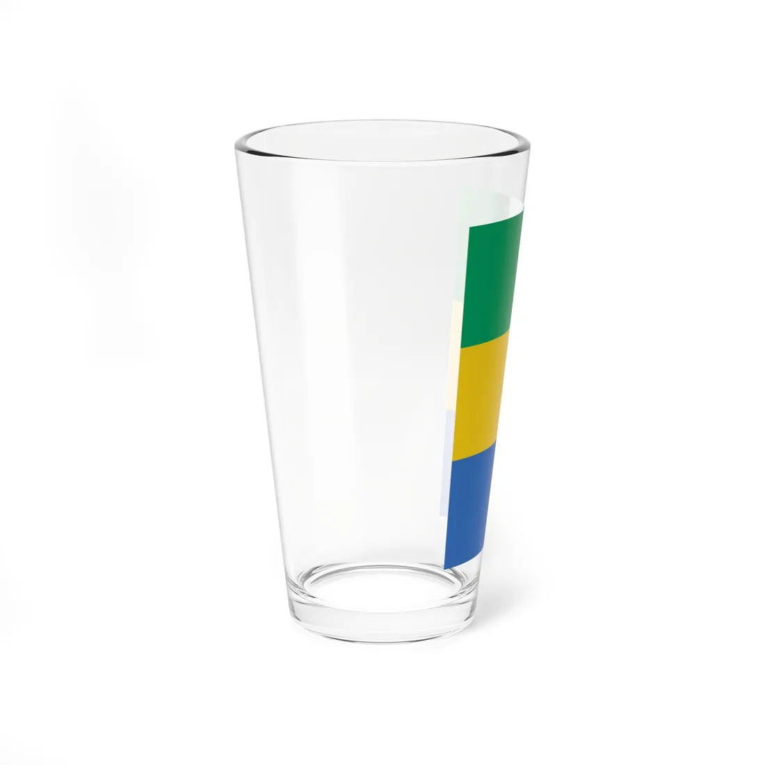 Flag of Gabon vertical (Gabon) Pint Glass 16oz - Go Mug Yourself