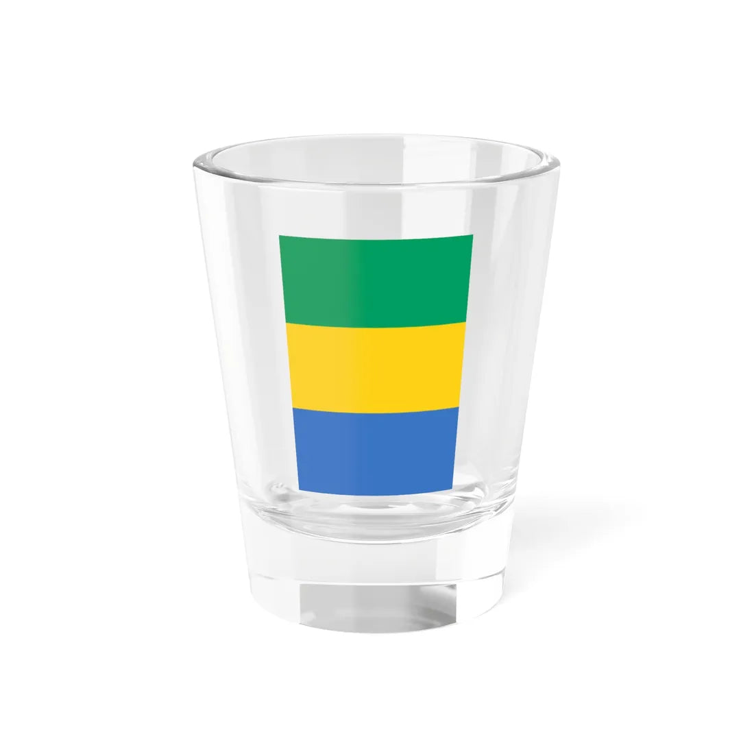 Flag of Gabon vertical (Gabon) Shot Glass 1.5oz 1.5oz - Go Mug Yourself