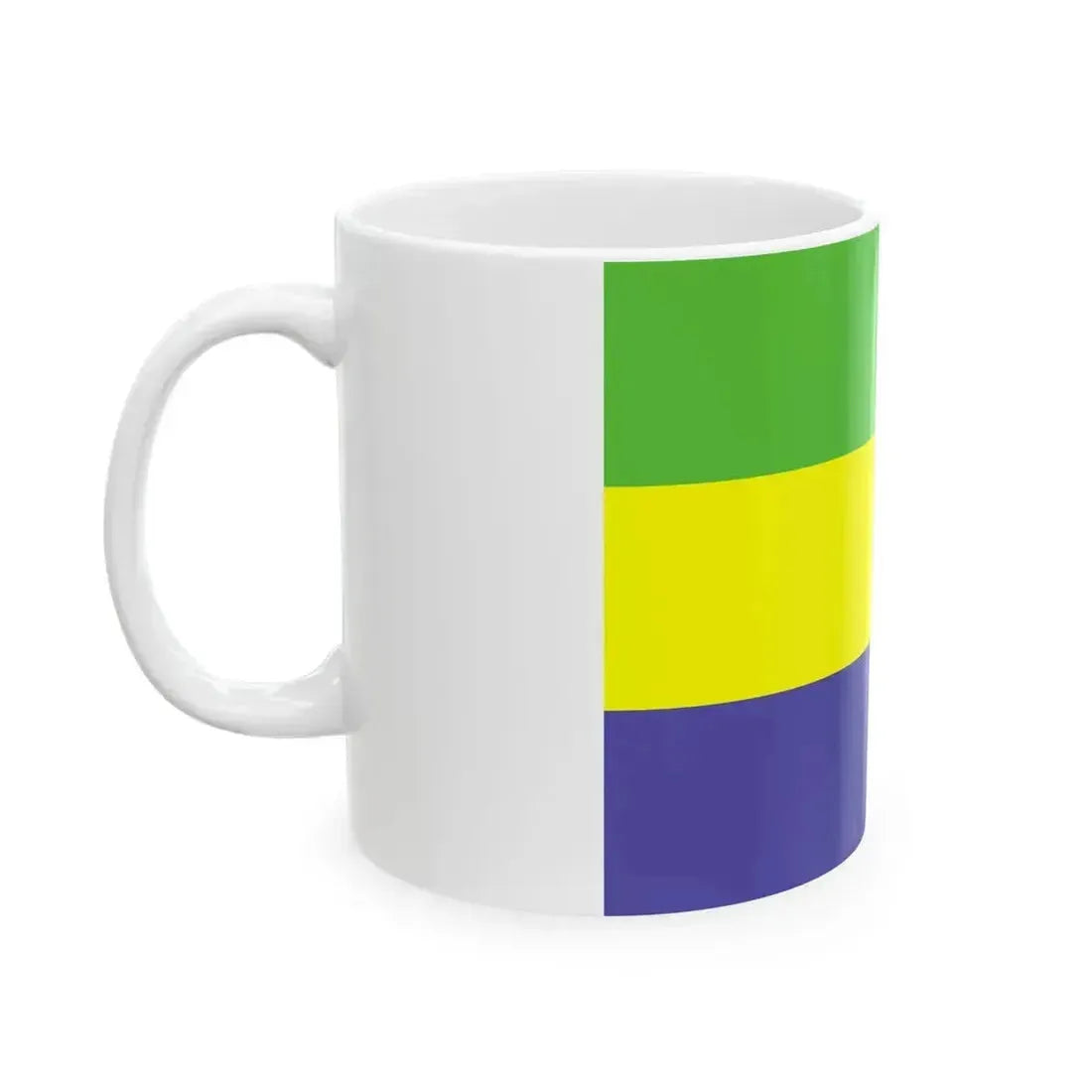Flag of Gabon WFB 2000 (Gabon) White Coffee Mug - Go Mug Yourself