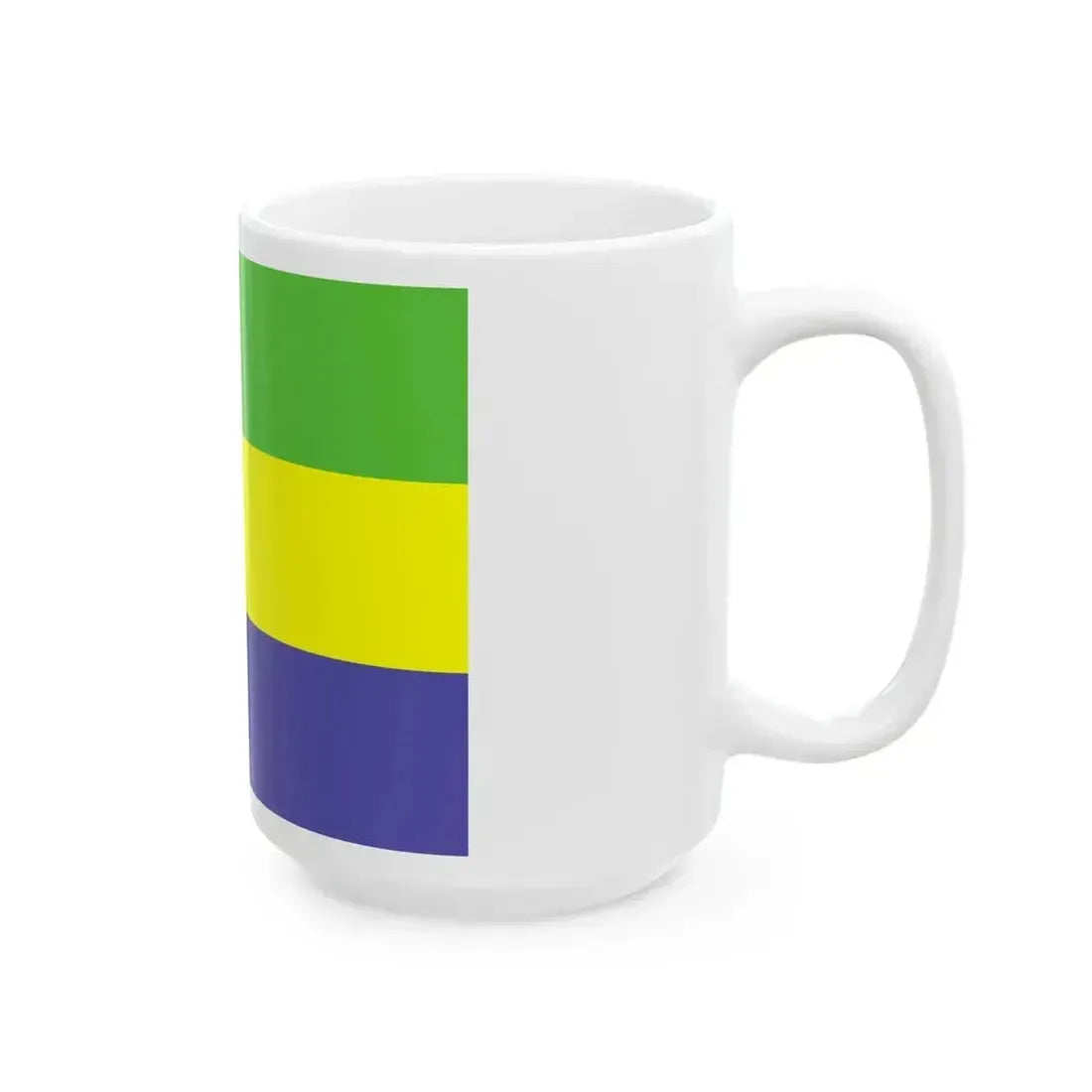 Flag of Gabon WFB 2000 (Gabon) White Coffee Mug - Go Mug Yourself