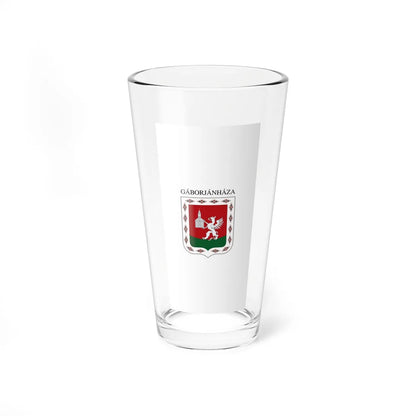 Flag of Gaborjanhaza vertical (Hungary) Pint Glass 16oz 16oz - Go Mug Yourself