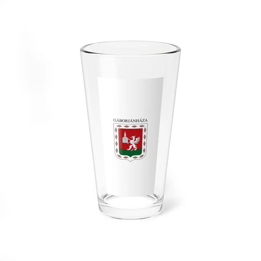 Flag of Gaborjanhaza vertical (Hungary) Pint Glass 16oz 16oz - Go Mug Yourself