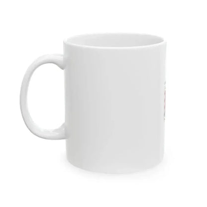 Flag of Gaborjanhaza vertical (Hungary) White Coffee Mug - Go Mug Yourself