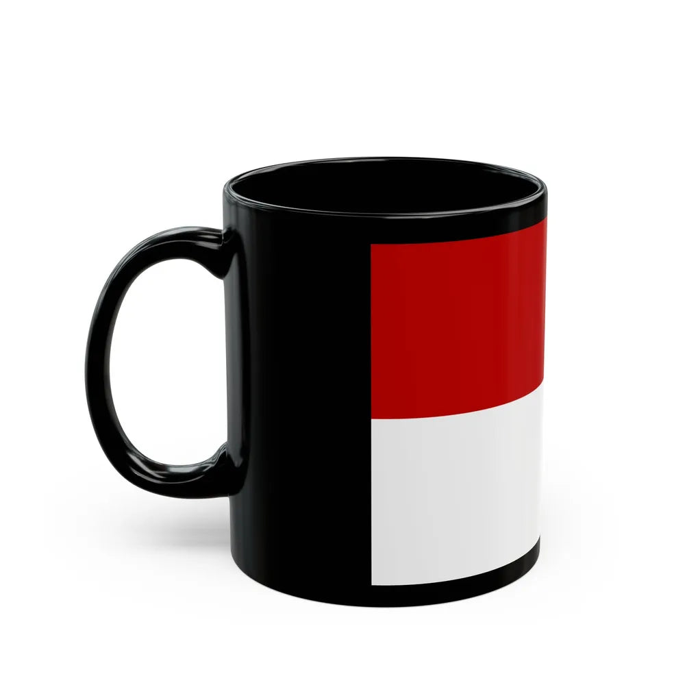 Flag of Gaeta Italy - Black Coffee Mug-Go Mug Yourself