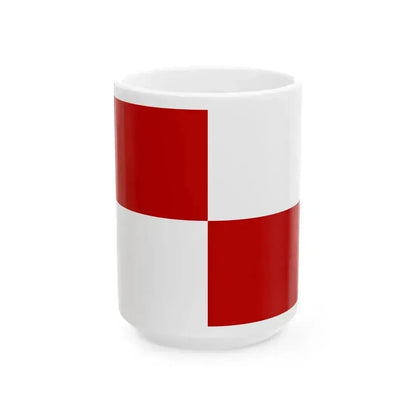 Flag of Gaeta Italy - White Coffee Mug 15oz - Go Mug Yourself