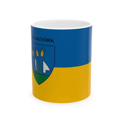 Flag of Galgagyork (Hungary) White Coffee Mug 11oz - Go Mug Yourself