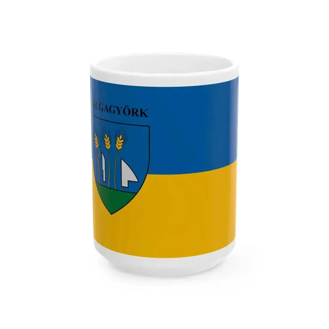Flag of Galgagyork (Hungary) White Coffee Mug 15oz - Go Mug Yourself