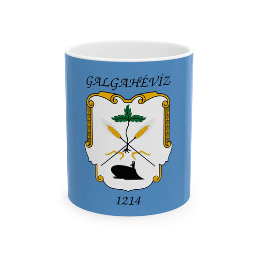 Flag of Galgaheviz (Hungary) White Coffee Mug-11oz-Go Mug Yourself