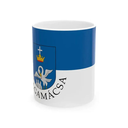 Flag of Galgamacsa (Hungary) White Coffee Mug 11oz - Go Mug Yourself