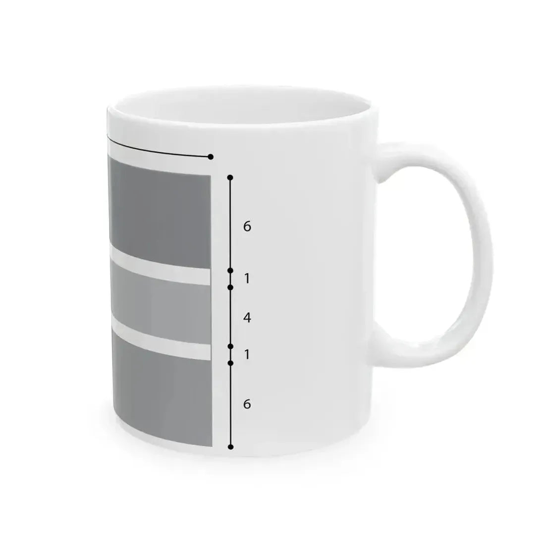 Flag of Gambia construction (Gambia) White Coffee Mug - Go Mug Yourself