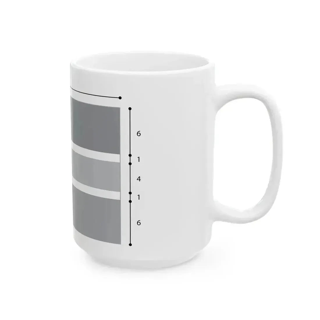 Flag of Gambia construction (Gambia) White Coffee Mug - Go Mug Yourself