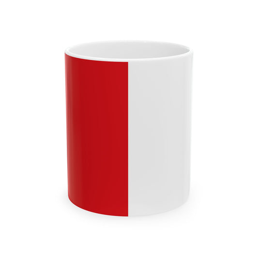 Flag of Ganshoren (Belgium) White Coffee Mug-11oz-Go Mug Yourself