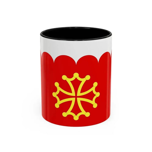 Flag of Gard France 2 - Accent Coffee Mug 11oz Black - Go Mug Yourself