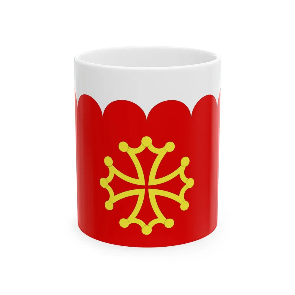 Flag of Gard France 2 - White Coffee Mug-11oz-Go Mug Yourself