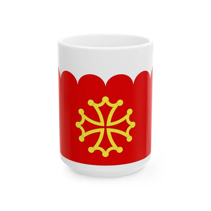 Flag of Gard France 2 - White Coffee Mug-15oz-Go Mug Yourself