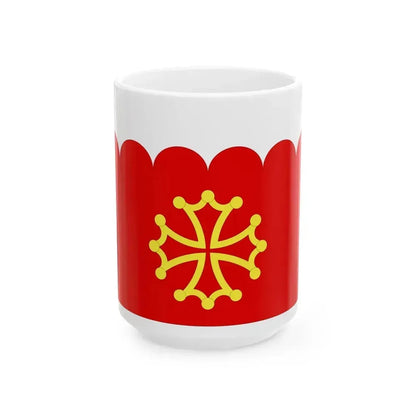 Flag of Gard France 2 - White Coffee Mug 15oz - Go Mug Yourself