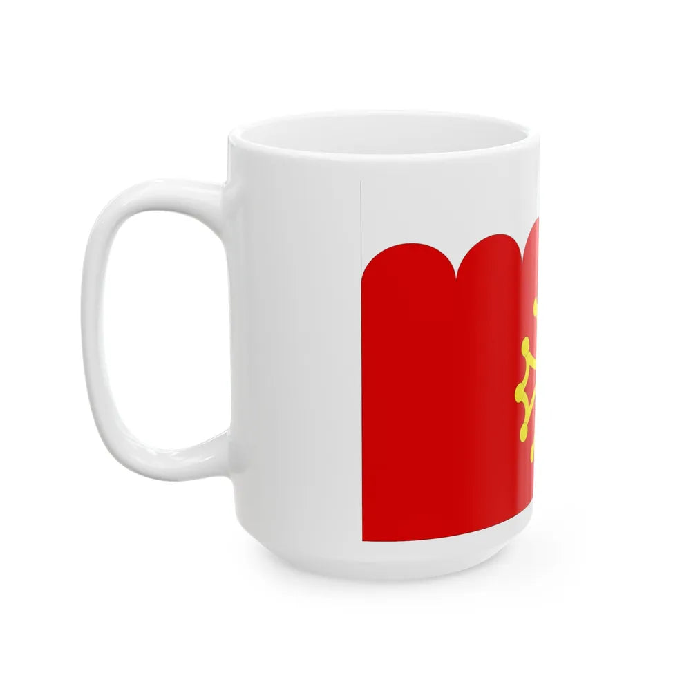 Flag of Gard France 2 - White Coffee Mug-Go Mug Yourself