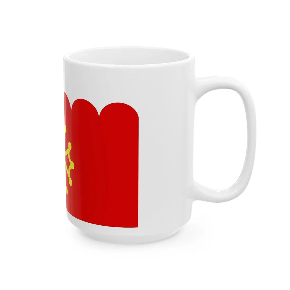 Flag of Gard France 2 - White Coffee Mug-Go Mug Yourself