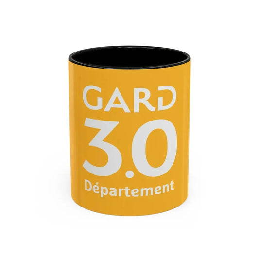 Flag of Gard France - Accent Coffee Mug 11oz Black - Go Mug Yourself