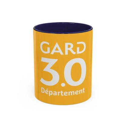 Flag of Gard France - Accent Coffee Mug 11oz Navy - Go Mug Yourself