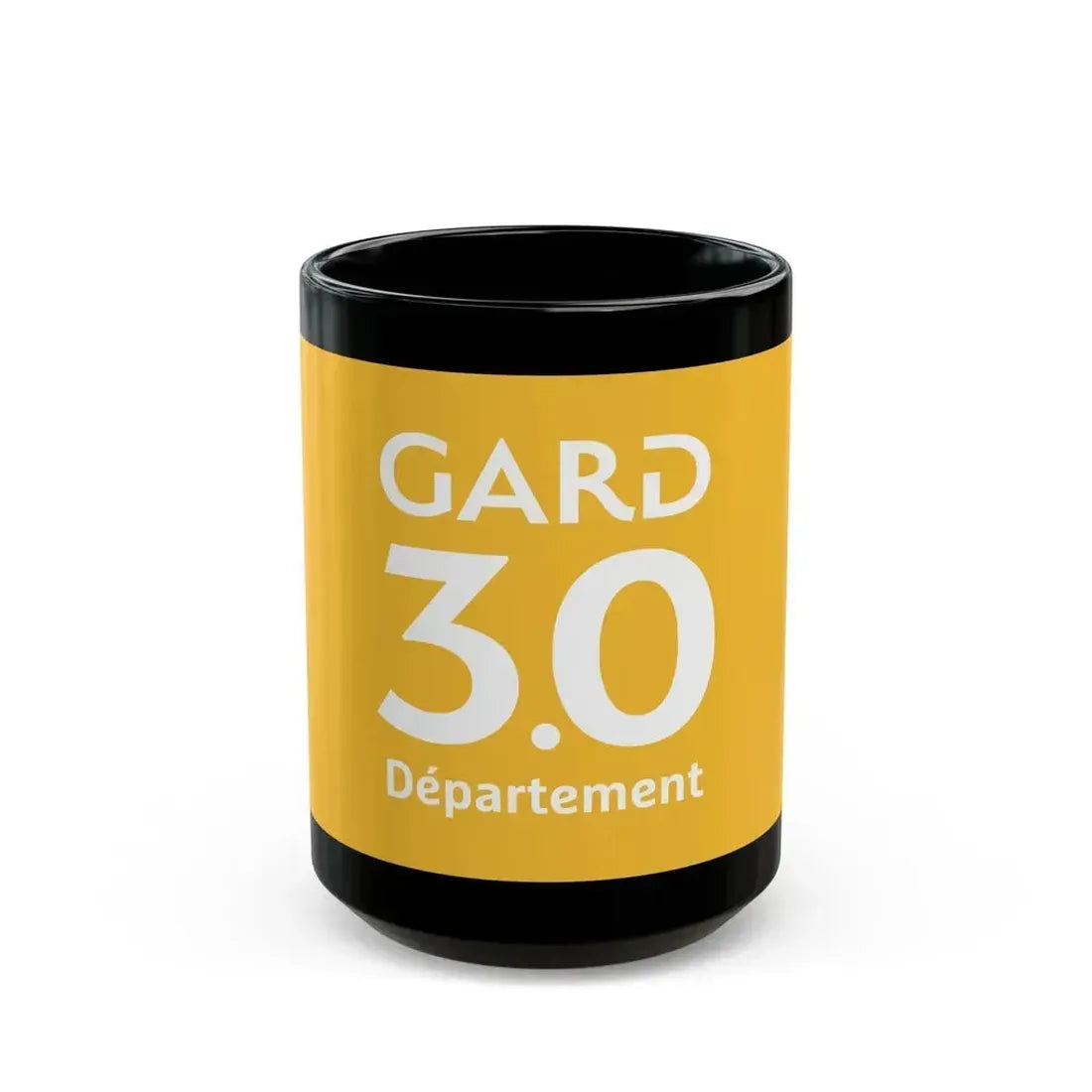 Flag of Gard France - Black Coffee Mug 15oz - Go Mug Yourself
