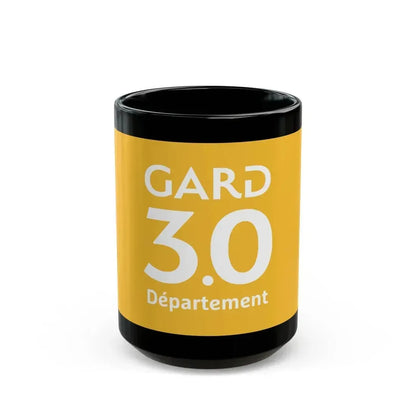 Flag of Gard France - Black Coffee Mug 15oz - Go Mug Yourself