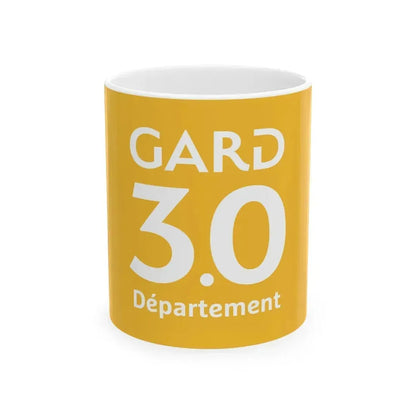Flag of Gard France - White Coffee Mug 11oz - Go Mug Yourself