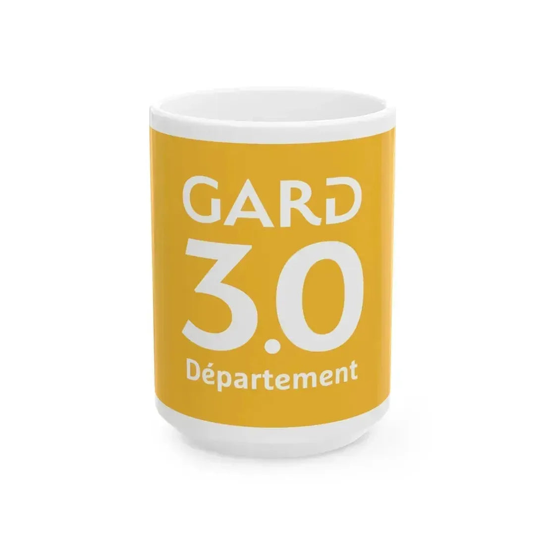 Flag of Gard France - White Coffee Mug 15oz - Go Mug Yourself
