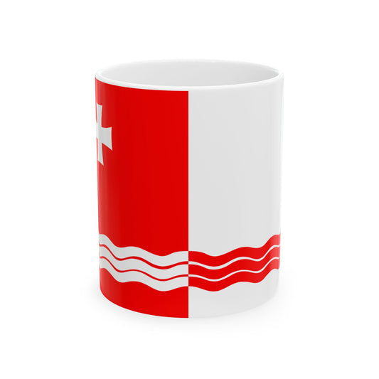 Flag of Gardabani Municipality (Georgia) White Coffee Mug-11oz-Go Mug Yourself