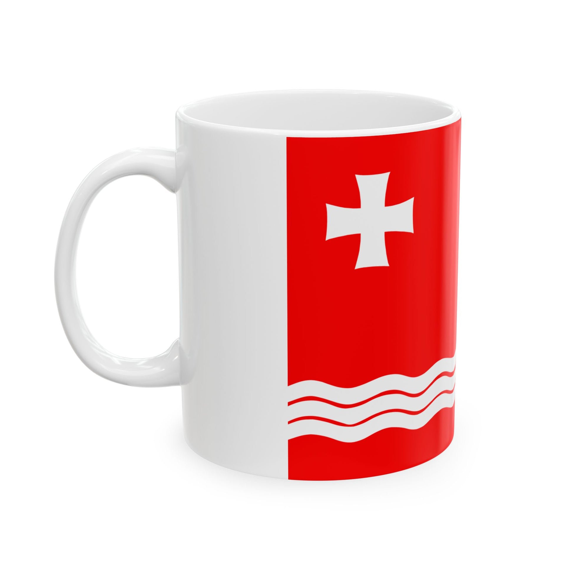 Flag of Gardabani Municipality (Georgia) White Coffee Mug-Go Mug Yourself